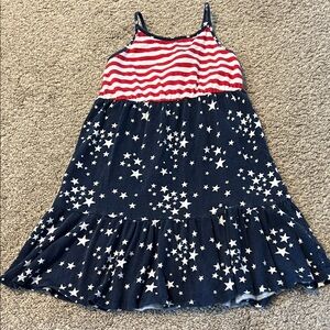 Jumping Beans Red, White and Blue Starry Kids Dress